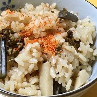 【簡単】余った煮物でつくるたけのこご飯